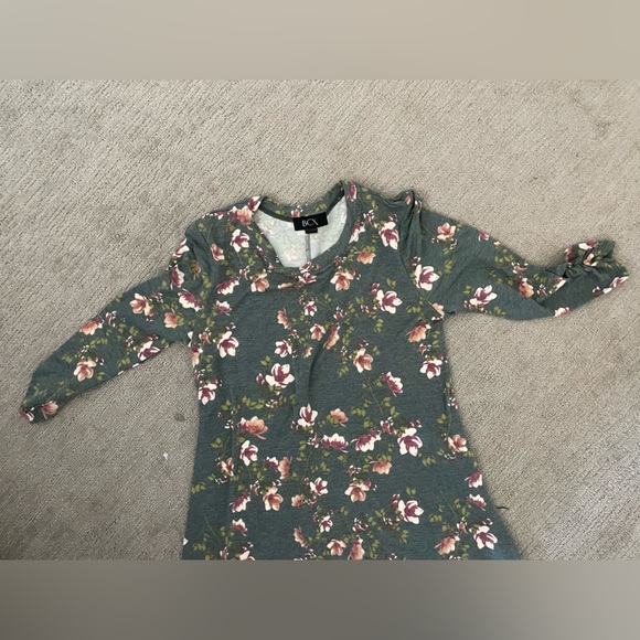 3/4 sleeve floral dress - Picture 3 of 7